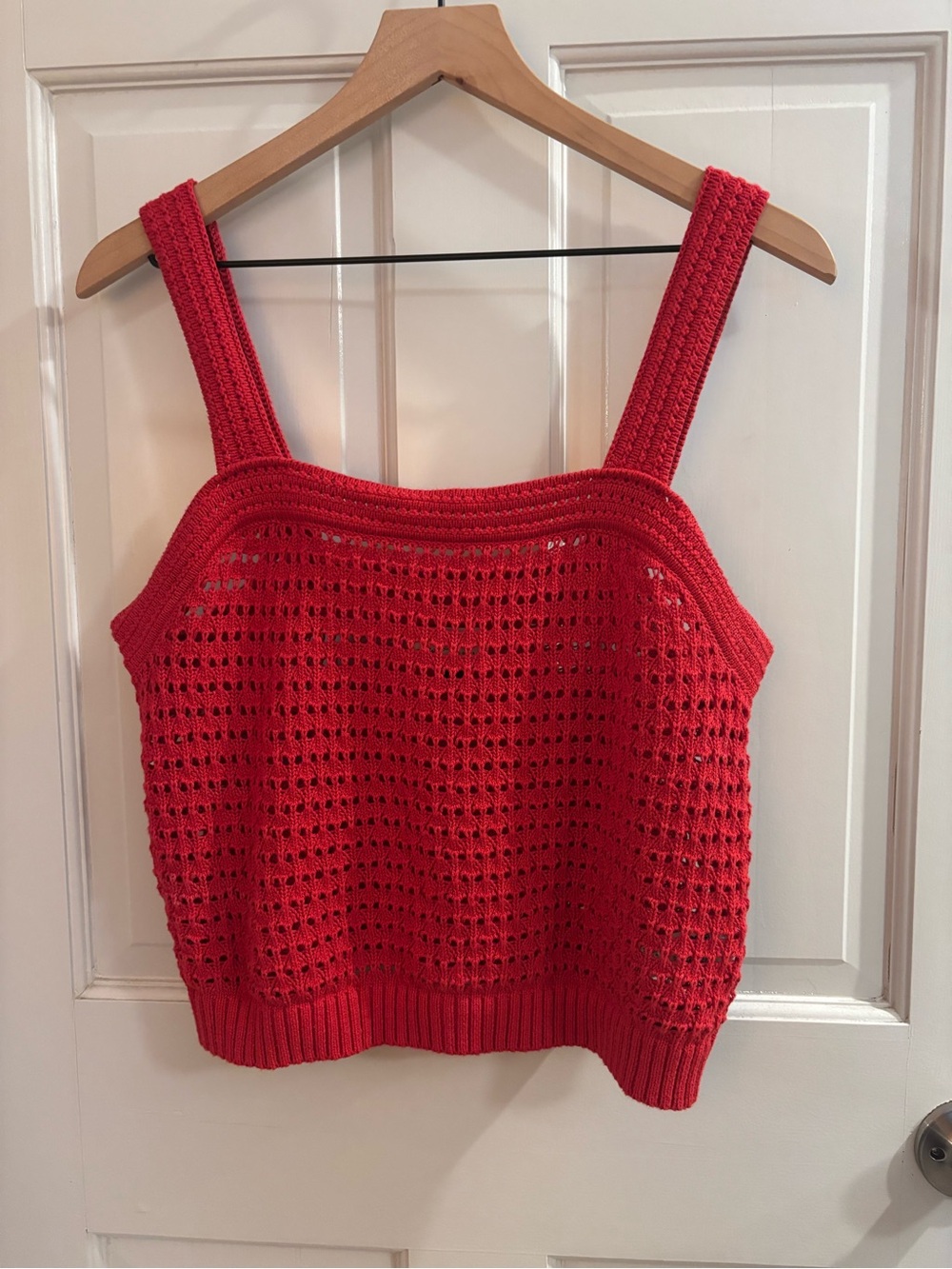 Universal Thread Red Crochet Knit Camisole Tank